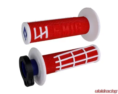 ODI EMIG 2.0 V2 LOCK-ON Grip Red/White - H36E2RW