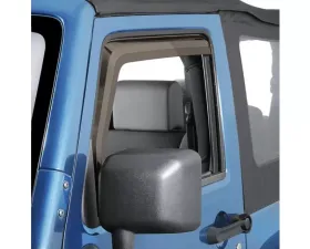 Quadratec 2pc Window Visors for Jeep Wrangler 2007-2018