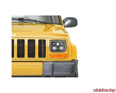 Quadratec Premium LED Projector Beam Headlights Jeep Cherokee XJ | Wrangler YJ 1984-2001 - 97109.0302.07