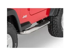 Quadratec QR3 Heavy Duty Side Steps Stainless Steel Jeep Wrangler 1987-2006