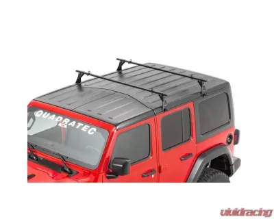 Quadratec Hardtop Drip Rail Mount Cross Bar Rack Jeep Wrangler 2007-2021 - CB-3212