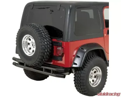 Quadratec QR3 Dual-Tube Rear Bumper Gloss Black Jeep Wrangler 1987-2006 - D083320A