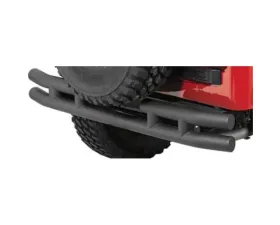 Quadratec QR3 Dual-Tube Rear Bumper Textured Black Jeep CJ-5 | CJ-7 | CJ-8 1955-1986