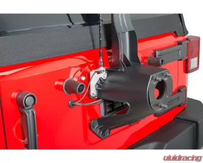 Quadratec JK-ANTM-L Stainless CB Antenna Rear Tailgate Mount Jeep Wrangler 2007-2018 - JK-ANTM-L