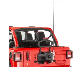 Quadratec Extreme Duty Stainless CB Radio Antenna Rear Tailgate Mount Jeep Wrangler 2018-2021