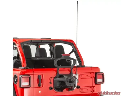 Quadratec Extreme Duty Stainless CB Radio Antenna Rear Tailgate Mount Jeep Wrangler 2018-2021 - JL-ANTMK-P
