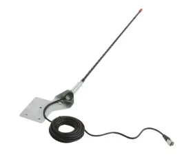 Quadratec Stainless Steel CB Antenna Mount with CB Antenna Jeep 1976-2002