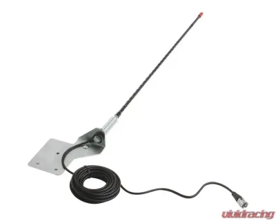 Quadratec Stainless Steel CB Antenna Mount with CB Antenna Jeep 1976-2002 - JW-TLMK-R