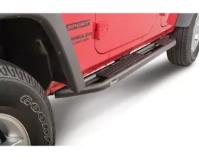 Quadratec QRC Side Armor with Step Without Entry Guards Jeep Wrangler 2007-2018