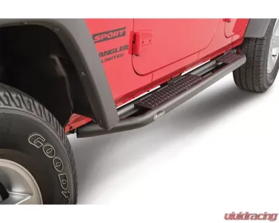 Quadratec QRC Side Armor with Step Without Entry Guards Jeep Wrangler 2007-2018 - PW013481