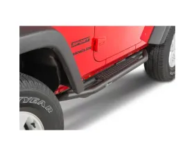 Quadratec QRC Side Armor with Step Without Entry Guards Jeep Wrangler 2007-2018
