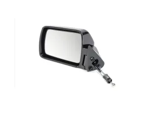 Quadratec Manual Replacement Mirror in Black for Driver Side on Jeep Cherokee XJ 1984-1996