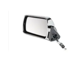Quadratec Manual Replacement Mirror in Chrome for Driver Side Jeep Cherokee XJ 1984-1996