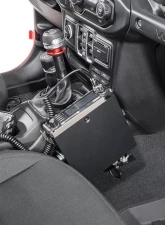 Quadratec Quick Disconnect CB Radio Mount Universal Application Jeep Gladiator | Wrangler 2-Door | 4-Door JK 2018-2021                                     - JL-CBMU - Image 2
