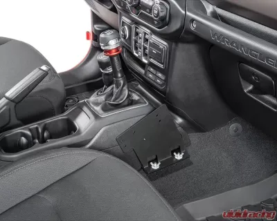 Quadratec Quick Disconnect CB Radio Mount Universal Application Jeep Gladiator | Wrangler 2-Door | 4-Door JK 2018-2021 - JL-CBMU