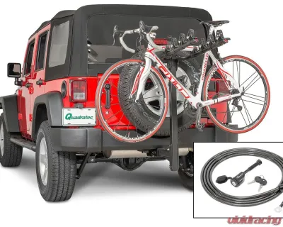 Quadratec 4 Bike Folding Bike Rack for 2" Receiver Hitch - BC-7837-4