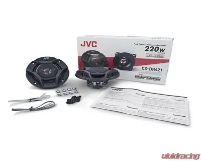 JVC 4" 2-Way Coaxial Speakers w/ A2 Warranty - CS-DR421