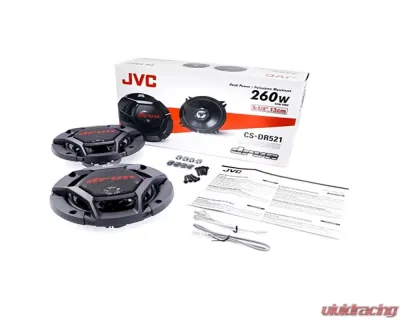 JVC 5-1/4" 2-Way Coaxial Speakers w/ A2 Warranty - CS-DR521