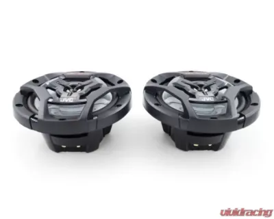 JVC Water Resistant Woofers 6-1/2" 2-Way Coaxial Speakers (Black) w/ A2 Warranty - CS-DR6200M