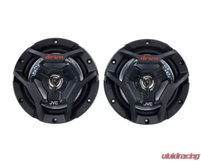 JVC Water Resistant Woofers 6-1/2" 2-Way Coaxial Speakers (Black) w/ A2 Warranty - CS-DR6200M