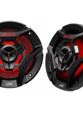 JVC 21-color LED Illumination 6.5inch 2-Way Coaxial Speakers (Black) w/ A2 Warranty                                     - CS-DR620MBL - Image 8