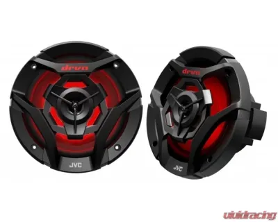 JVC 21-color LED Illumination 6.5inch 2-Way Coaxial Speakers (Black) w/ A2 Warranty - CS-DR620MBL