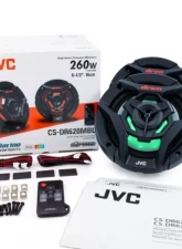 JVC 21-color LED Illumination 6.5inch 2-Way Coaxial Speakers (Black) w/ A2 Warranty                                     - CS-DR620MBL - Image 7