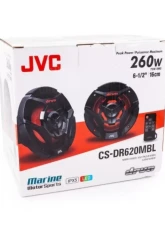 JVC 21-color LED Illumination 6.5inch 2-Way Coaxial Speakers (Black) w/ A2 Warranty                                     - CS-DR620MBL - Image 8