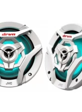 JVC 21-color LED Illumination 6.5inch 2-Way Coaxial Speakers (White) w/ A2 Warranty                                     - CS-DR621MWL - Image 8