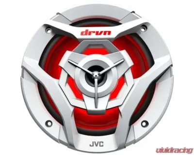 JVC 21-color LED Illumination 6.5inch 2-Way Coaxial Speakers (White) w/ A2 Warranty - CS-DR621MWL