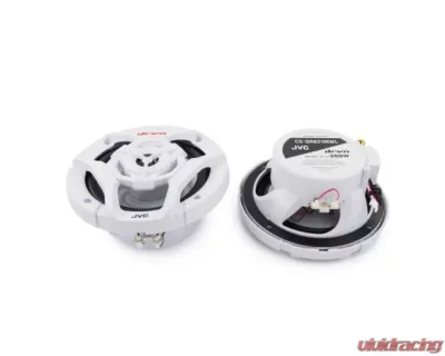 JVC 21-color LED Illumination 6.5inch 2-Way Coaxial Speakers (White) w/ A2 Warranty - CS-DR621MWL