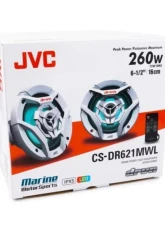 JVC 21-color LED Illumination 6.5inch 2-Way Coaxial Speakers (White) w/ A2 Warranty                                     - CS-DR621MWL - Image 7