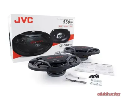 JVC 6 x 9" 4-Way Coaxial Speakers w/ A2 Warranty - CS-DR6941