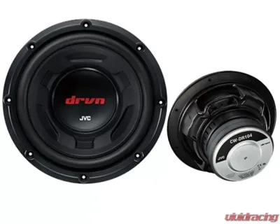 JVC 10" DRVN series Subwoofers 1300 watts power (300 watts RMS) w/ A2 Warranty - CW-DR104