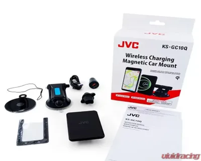 JVC Secure Neodymium Magnets Qi Wireless Charging Magnetic Car Mount - KS-GC10Q