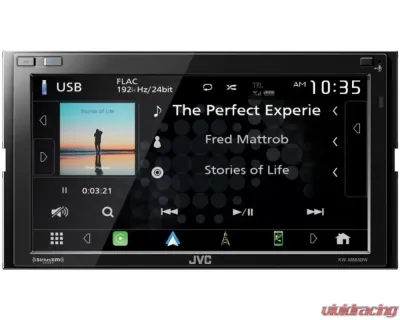 JVC 6.8" Clear Resistive Touch Monitor Digital Media Receiver w/ A2 Warranty - KW-M865BW