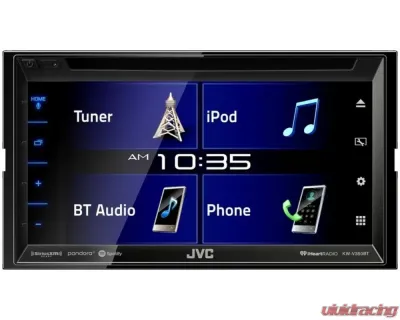 JVC 6.8" Clear Resistive Touch Panel Multimedia Receiver w/ A2 Warranty - KW-V350BT