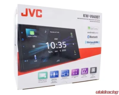 JVC 6.8" Capacitive Touch Monitor Multimedia Receiver w/ A2 Warranty - KW-V660BT