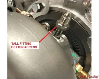 ATP turbo tall restrictor -4 size .035" Oil inlet fitting for GT28 GTX28 GT30 GTX30 GT35R G25 G30 G35 - ATP-OIL-078