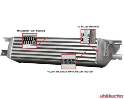 Garrett Intercooler Gray CARB Legal for 2015-2022 Mustang 2.3L Ecoboost, 600HP Upgrade - ATP-M23-020