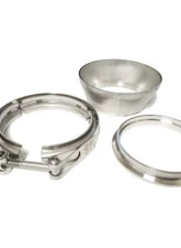 ATP Turbo 4" Stainless Weld V-Band Flange/Clamp Set with 5" Transition for T4 GT/GTX42/45                                     - ATP-FLS-368 - Image 2