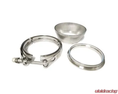 ATP Turbo 4" Stainless Weld V-Band Flange/Clamp Set with 5" Transition for T4 GT/GTX42/45 - ATP-FLS-368