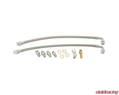 ATP Turbo Coolant Line Assembly Steel Braided Top | Bottom Mounted Turbo Nissan RB25DET, GT (BB T28)/GTX - ATP-RB2-002