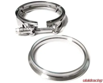 ATP Turbo 4" Stainless Steel Downpipe Flange & Clamp for Borg Warner T4 S400 Series - CLC-CLA-056