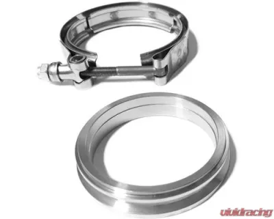ATP Turbo Clamp\Flange Set, T31, Stainless Steel V-band, Double Stepped, 3" or 2.5" Piping - CLC-CLA-295
