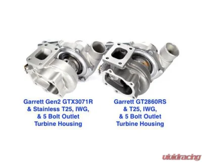 ATP Turbo GEN2 Garrett GTX3076R Compact Comp Hsg, Stainless .64 AR T25 IWG 5 Bolt Turbine Hsg, 1 Bar Actuator - GRT-TBO-B34