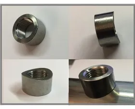 ATP Turbo Weld Bung, O2 Sensor Fitting (304 Stainless Steel) 18mm - Coped / Radiused