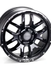 Team Daytona F6boost Wheel 16x7 5x114.3 40mm Semigloss Black                                     - WRF6H40EN1 - Image 2