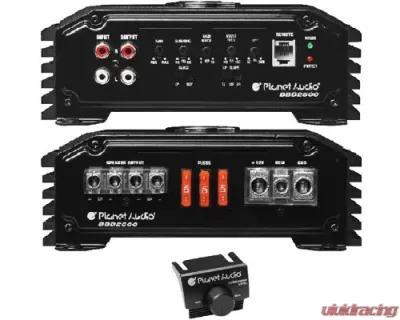 Planet Audio Big Bang Amplifier Class D 2500 Watts Max 1 OHM Stable With Bass Knob - BBD2500