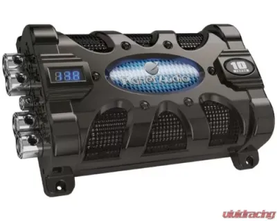 Planet Audio 10 Farad Capacitor With Digital Voltage Display Blue Illumination - PC10F